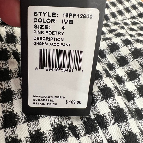 ADRIANNA PAPELL Jacquard Pants Size 4 - Picture 11 of 16